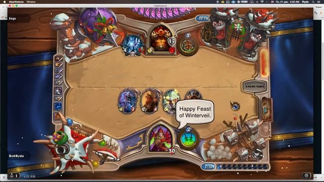 ROGUE - HEARTHSTONE_ ROGUE 142hp FATALITY VS WARRIOR