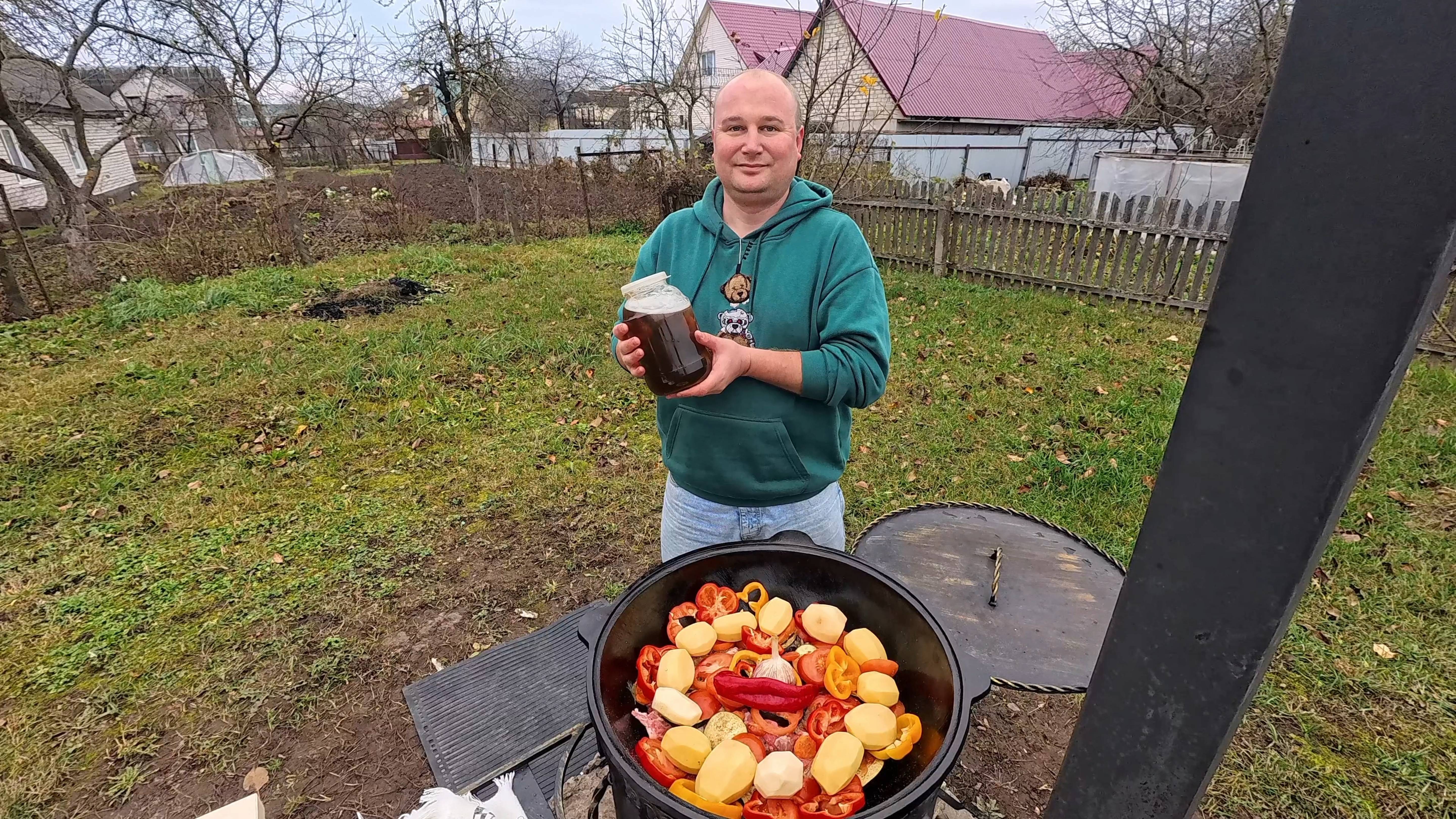 ХАШЛАМА В КАЗАНЕ НА КОСТРЕ ПОКОРИВШАЯ МИЛЛИОНЫ СЕРДЕЦ. ПИЦЦА В СКОВОРОДЕ НА ОГНЕ ЗА 8 МИНУТ!