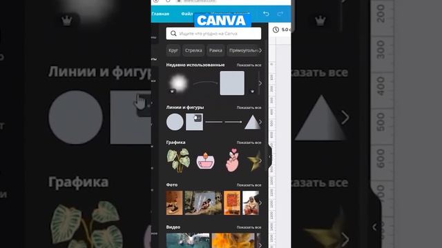 Canva Основные инструменты и функции программы