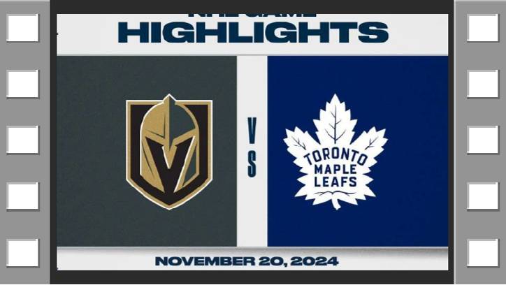 NHL Highlights  Торонто Мэйпл Лифс vs. Вегас Голден Найтс - November 20th, 2024