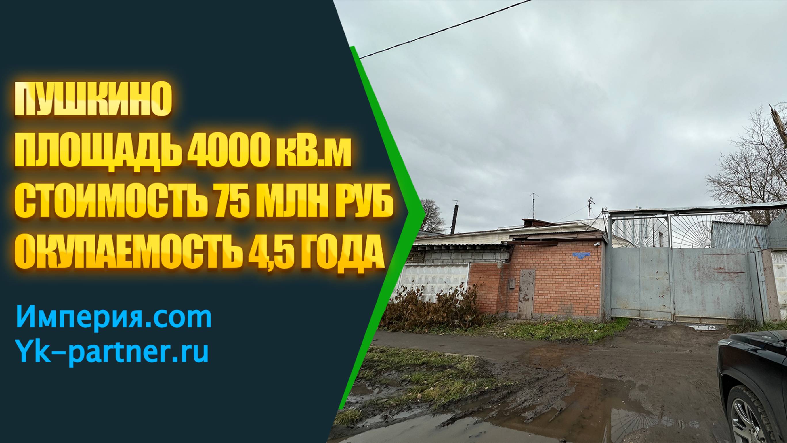 Объект Пушкино 4000 кв.м
