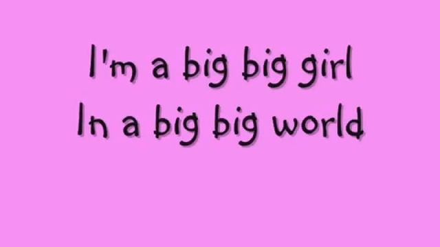 Emilia Big Big World Lyrics