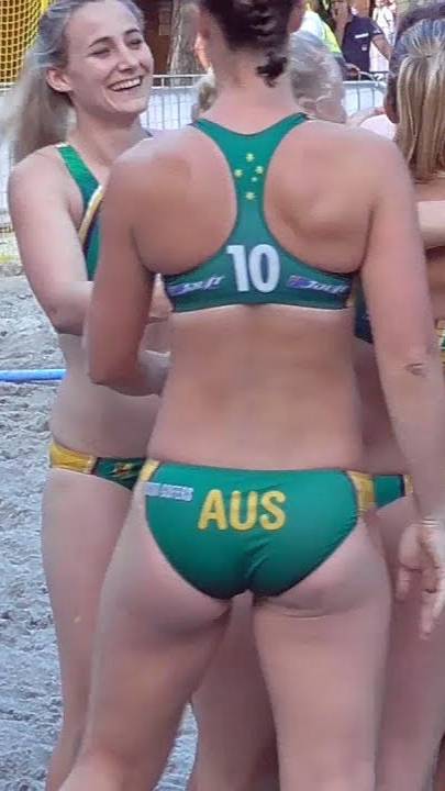 Summary of the penalty shootout between Australia vs Argentina / beach handball girls