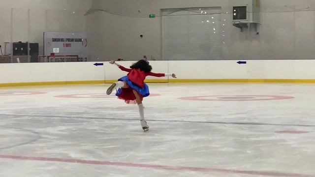 SUPERWOMAN. World Ice Skating Day 2022. Samsun, Turkey. December 4, 2022