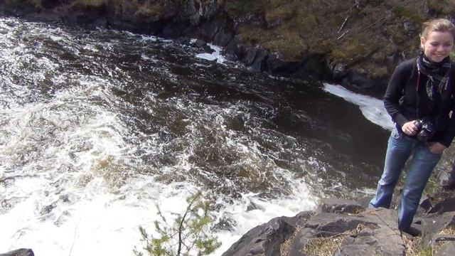 Водопад Кивач в мае