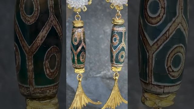 серьги Сердце горы