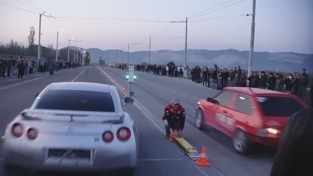 Drag Racing Новороссийск - Nissan R35 GTR vs 2108