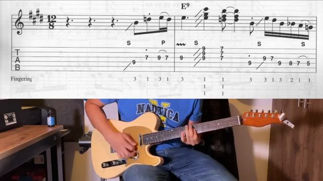 Slidin' On Down -  Blues Guitar Solo in E (tab)