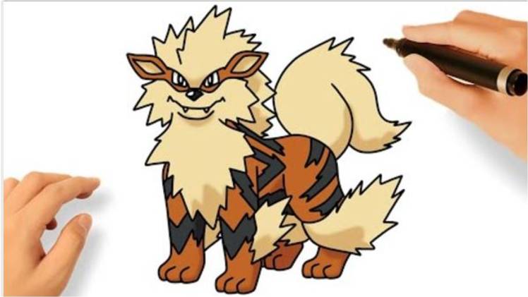 КАК НАРИСОВАТЬ АРКАНИНА ЛЕГКО ПОШАГОВО 🔥| POKÉMON