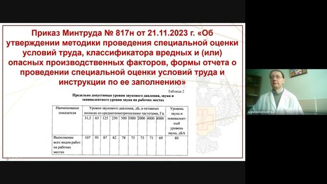 5.1. Производственный шум, Характеристика фактора