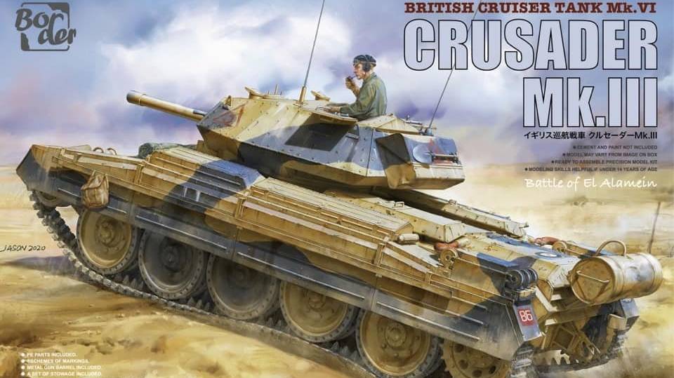 Распаковка Border Model 1 35 BT-012 Crusader Mk.III British Cruiser Tank Mk. VI