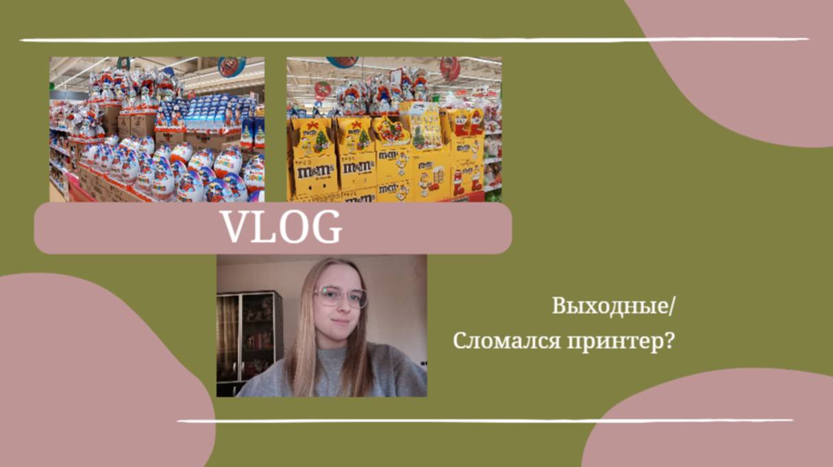 VLOG Выходные🏡 Сломался принтер_🖨️