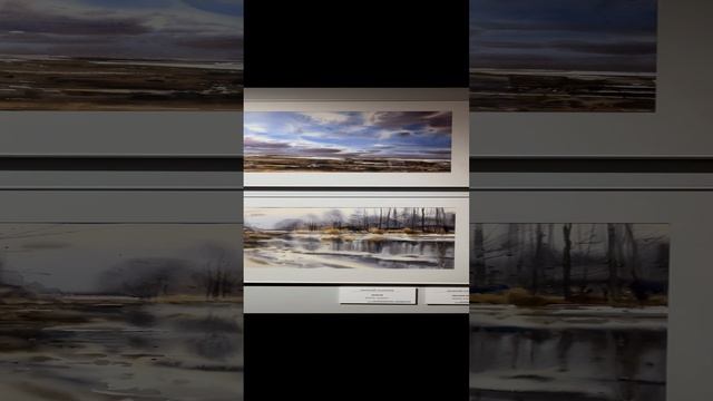 Акварельная зима. Художник Толкачев Валерий. Акварельная Выставка «Параллельные миры». До 1.12.2024