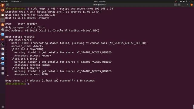 13 Nmap - SMB Enumeration