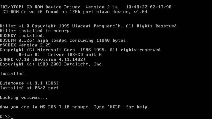 01 Install MS DOS