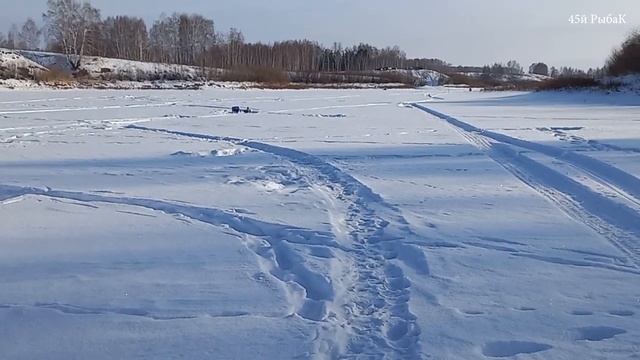 Зимняя рыбалка на Митинском водохранилище Курганская область