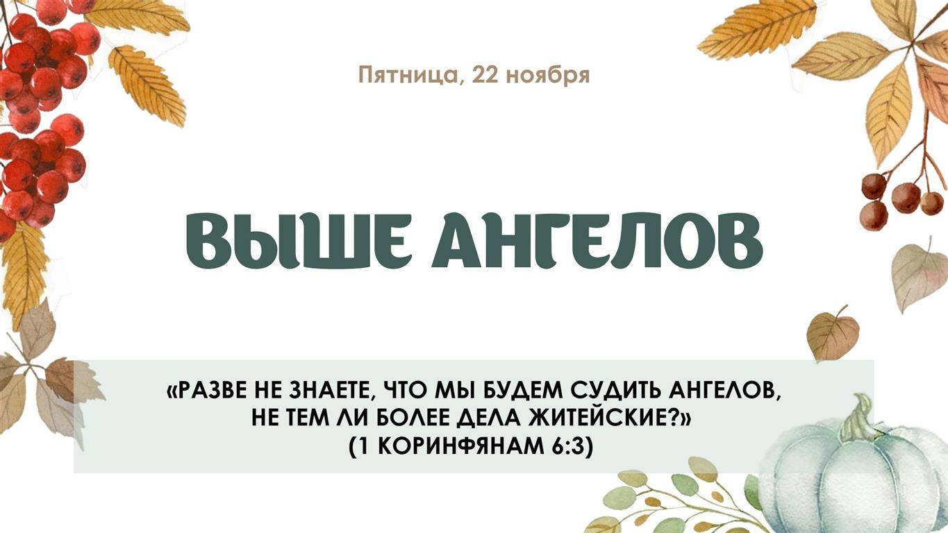 Выше ангелов