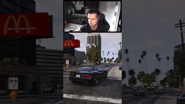 УГНАЛ крутую ТАЧКУ но неуспешно ушел😆 #gta5 #gta #shorts