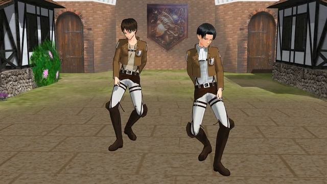 Umbrella (Levi x Eren) MMD