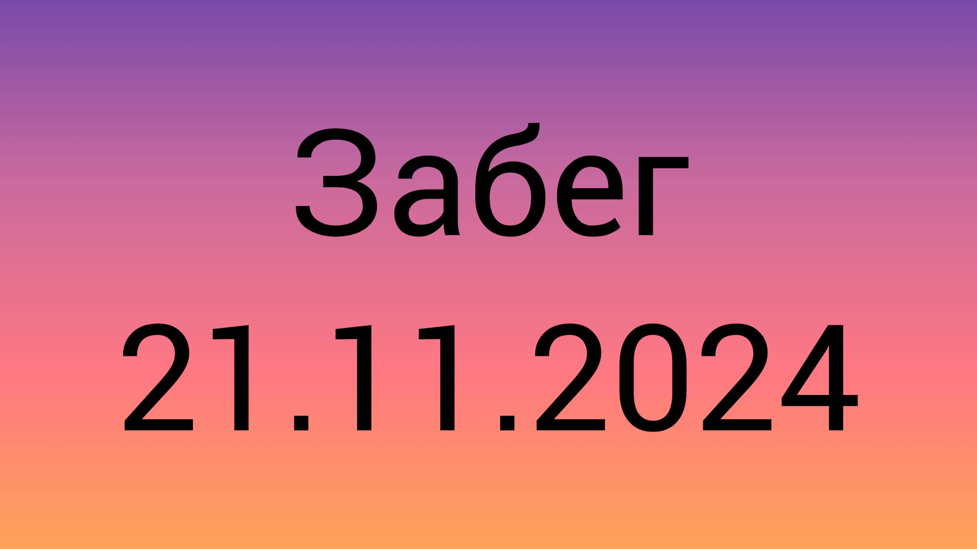 Забег 21.11.2024