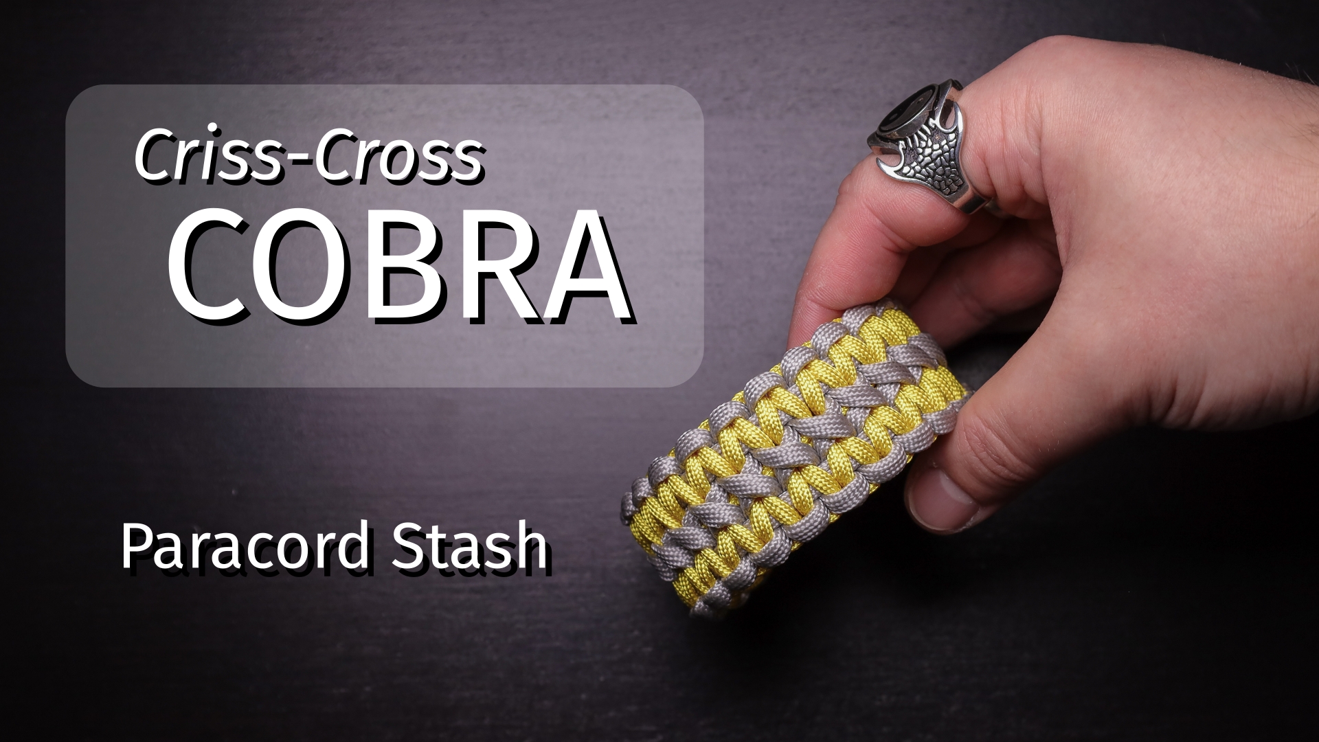 Кобра крест-накрест | Paracord Stash
