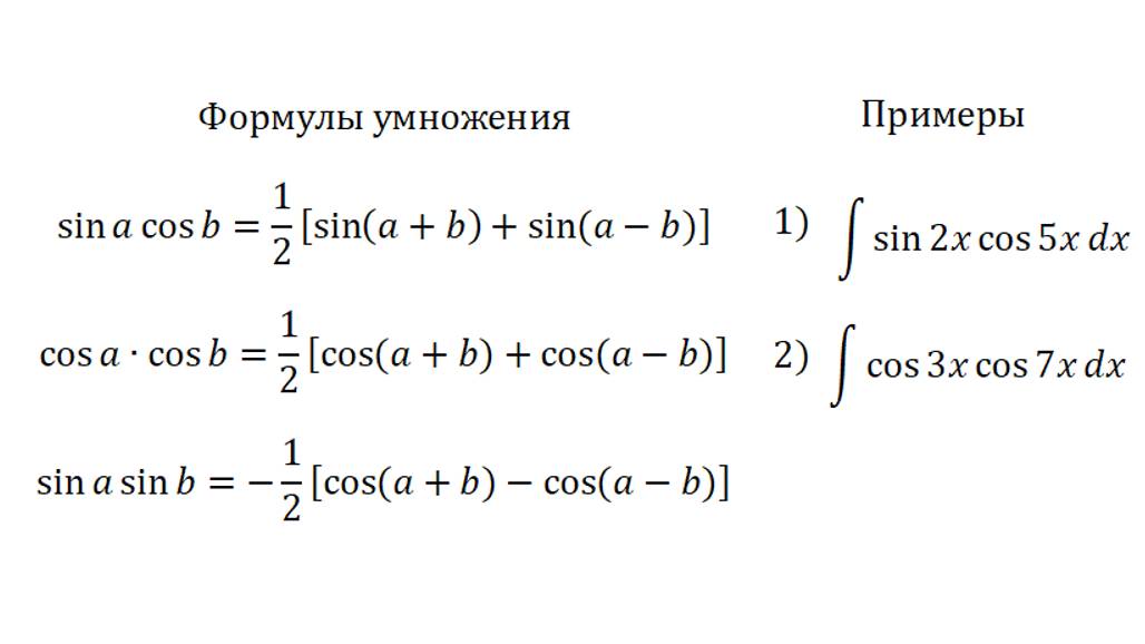 Интегирование 6. Тригонометрия-2