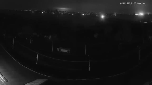 Момент удара ракетой Орешник