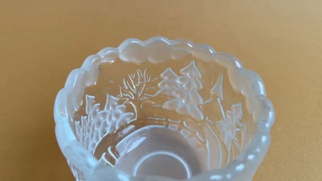 Новогодний подсвечник из ледяного стекла