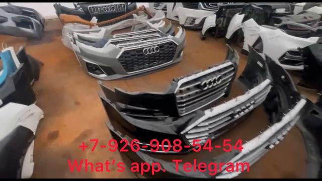 Бампер передний Audi Q7 4L S-line 2009-2015 всборе Решетка радиатора ПТФ Молдинг Юбка