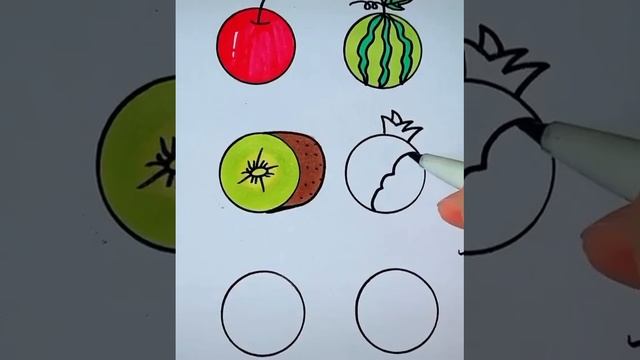Рисуем фрукты с детьми