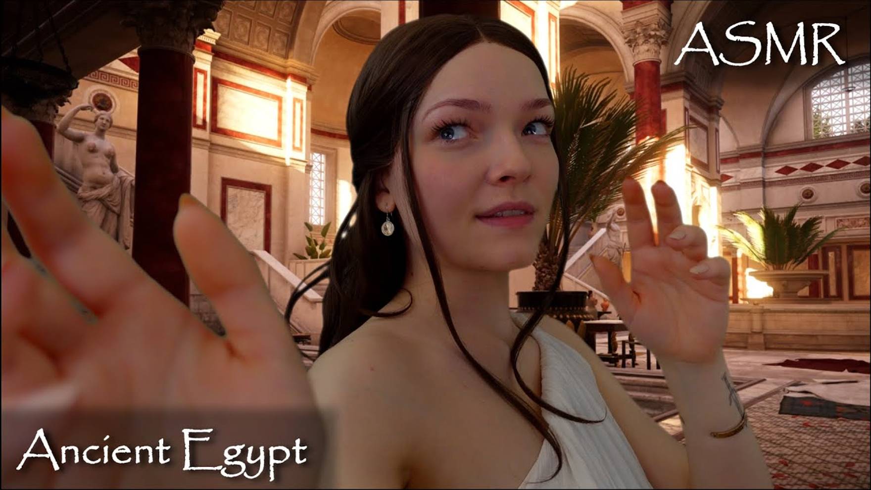 [Aen Ani ASMR] 🏺🏛️ Roman Bathhouse in Egypt 🌿 (Face Touching, Ancient History)
