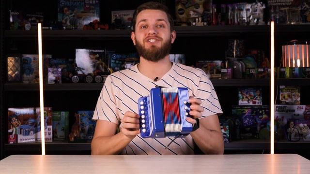 Музыкальная игрушка «Гармонь», цвет синий(арт.1000695868)