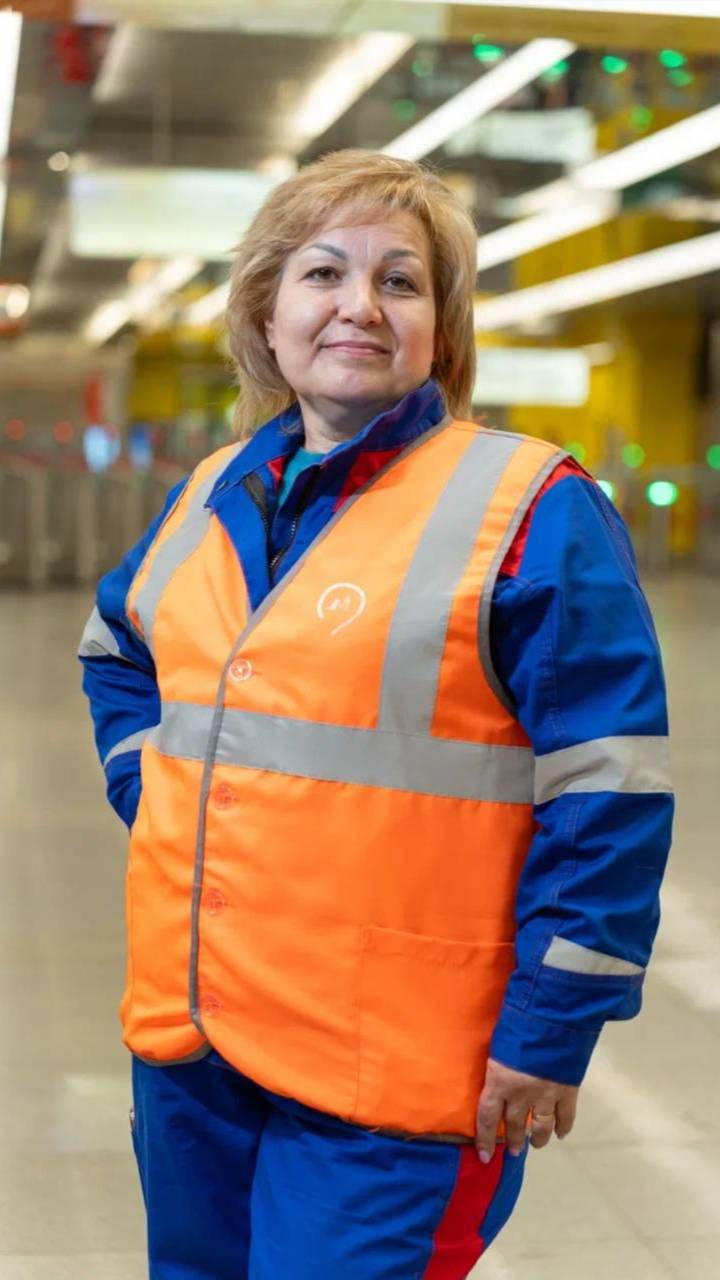 🚇 Ирина из Клинингового центра Дирекции инфраструктуры рассказала о выборе своей специальности
