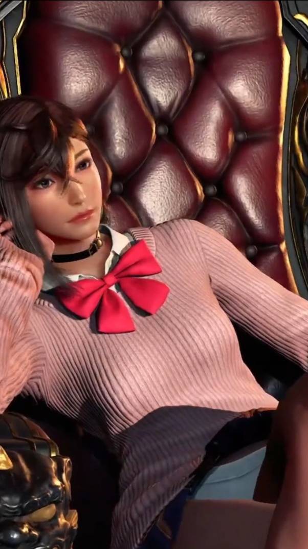 Секси Reina из Tekken 8, катсцена перед боем