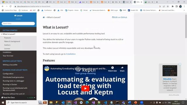3. Locust performance testing tool over view