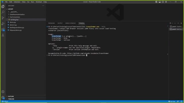13. Locust performance testing tool - HAR file to Locust Script file conversion