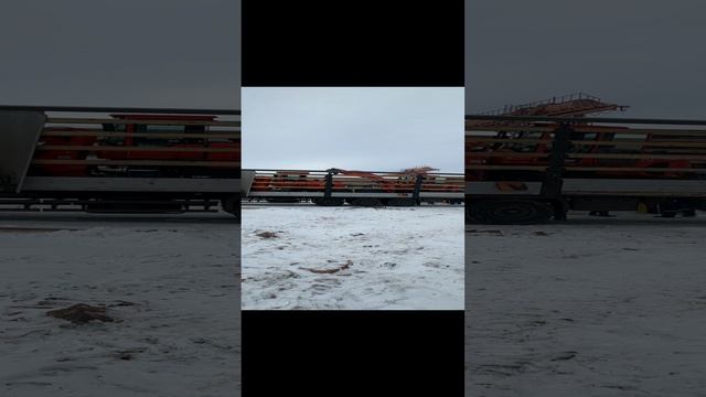 Отгрузка новых фронтальных погрузчиков Redstar на стоянке
