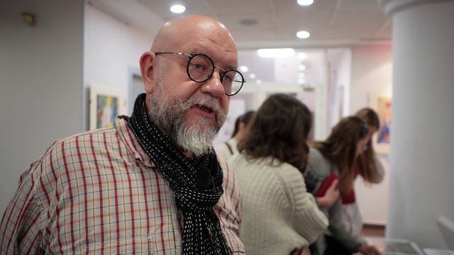 Всеволод Романков на выставке Лидии Тимошенко