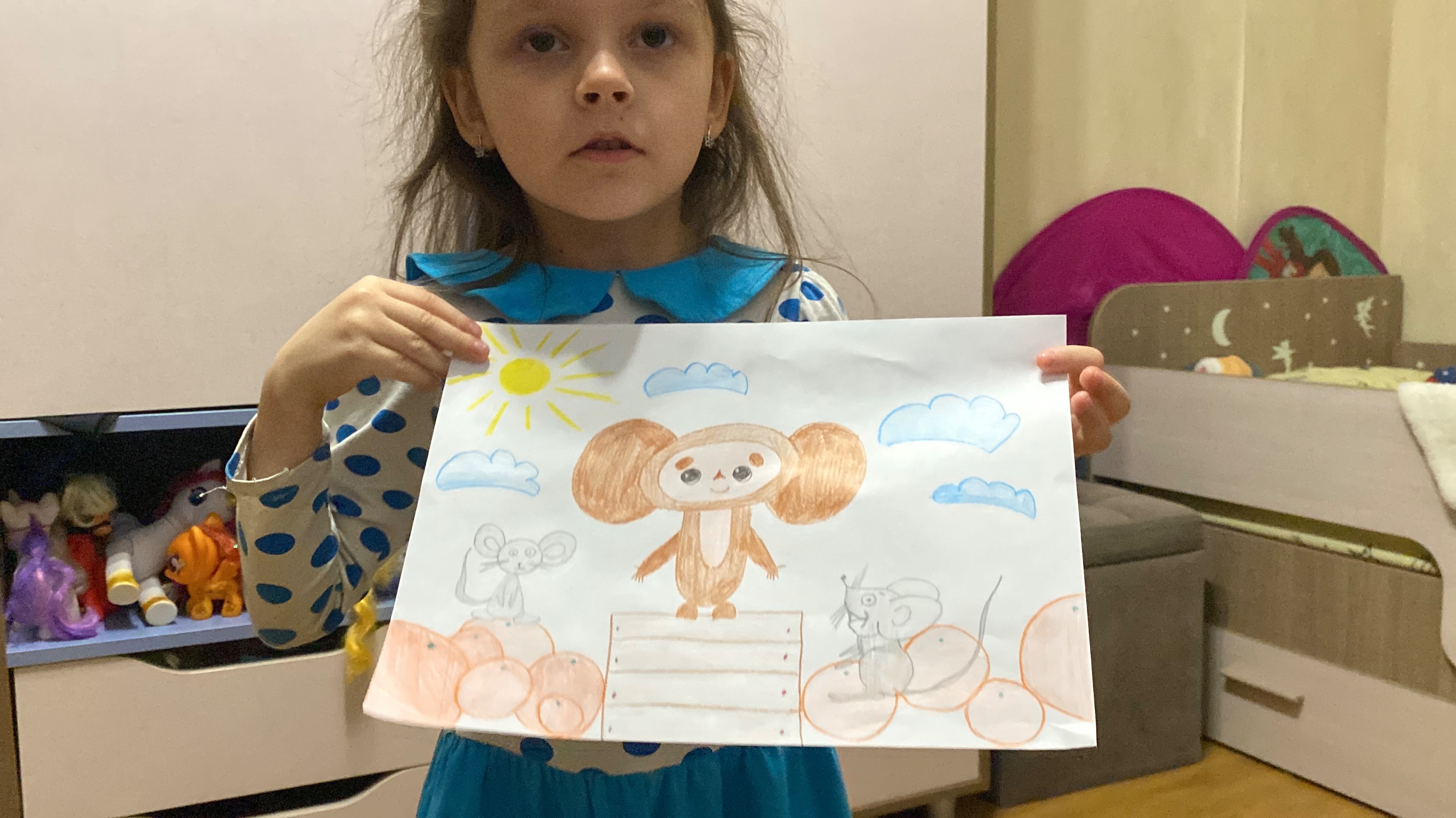 Конкурс карусель «Кто самый ушастый». Чебурашка