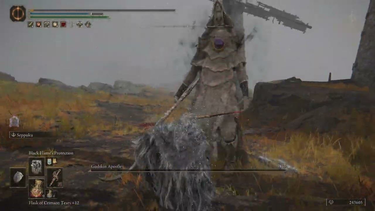 Elden Ring NG+ Godskin Apostle (Dominula, Windmill Village)