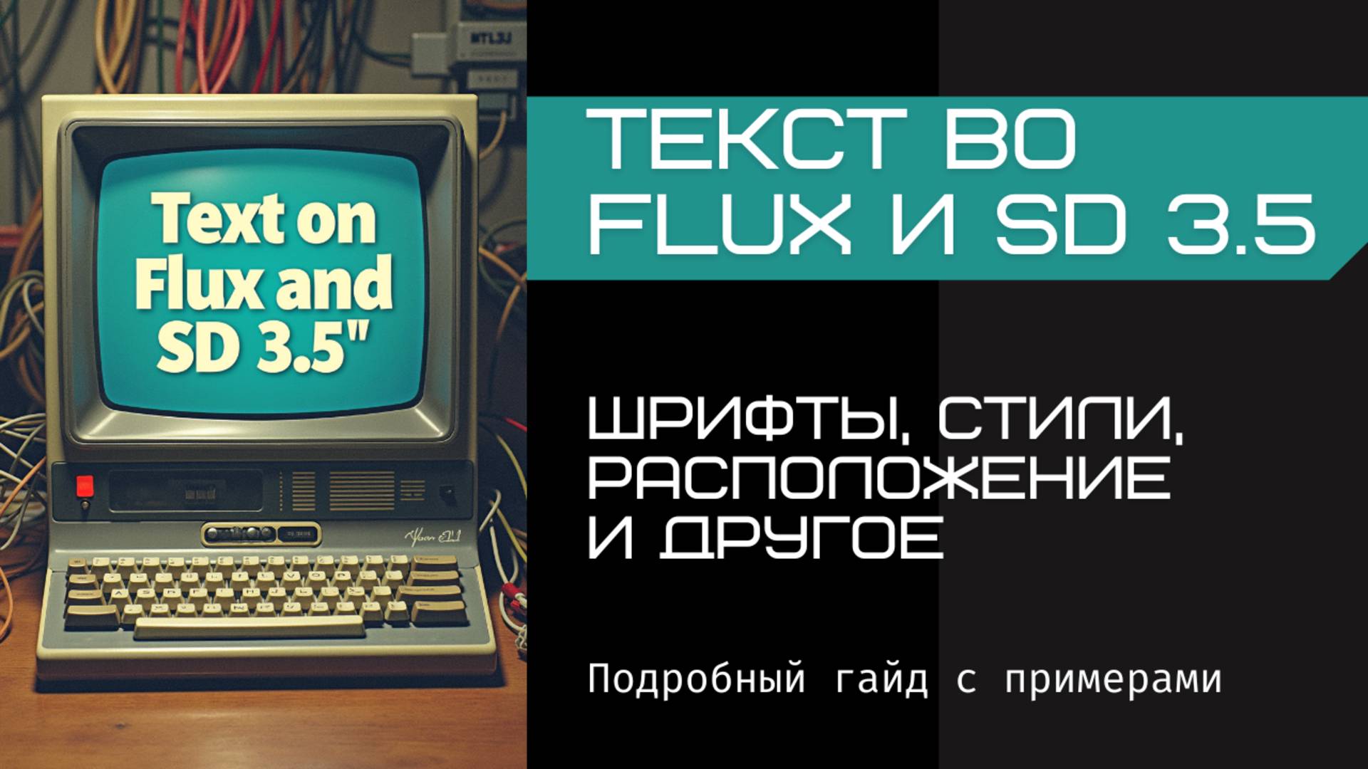 Как сгенерировать текст на изображении во Flux / Stable Diffusion 3.5. Подробный гайд с примерами.