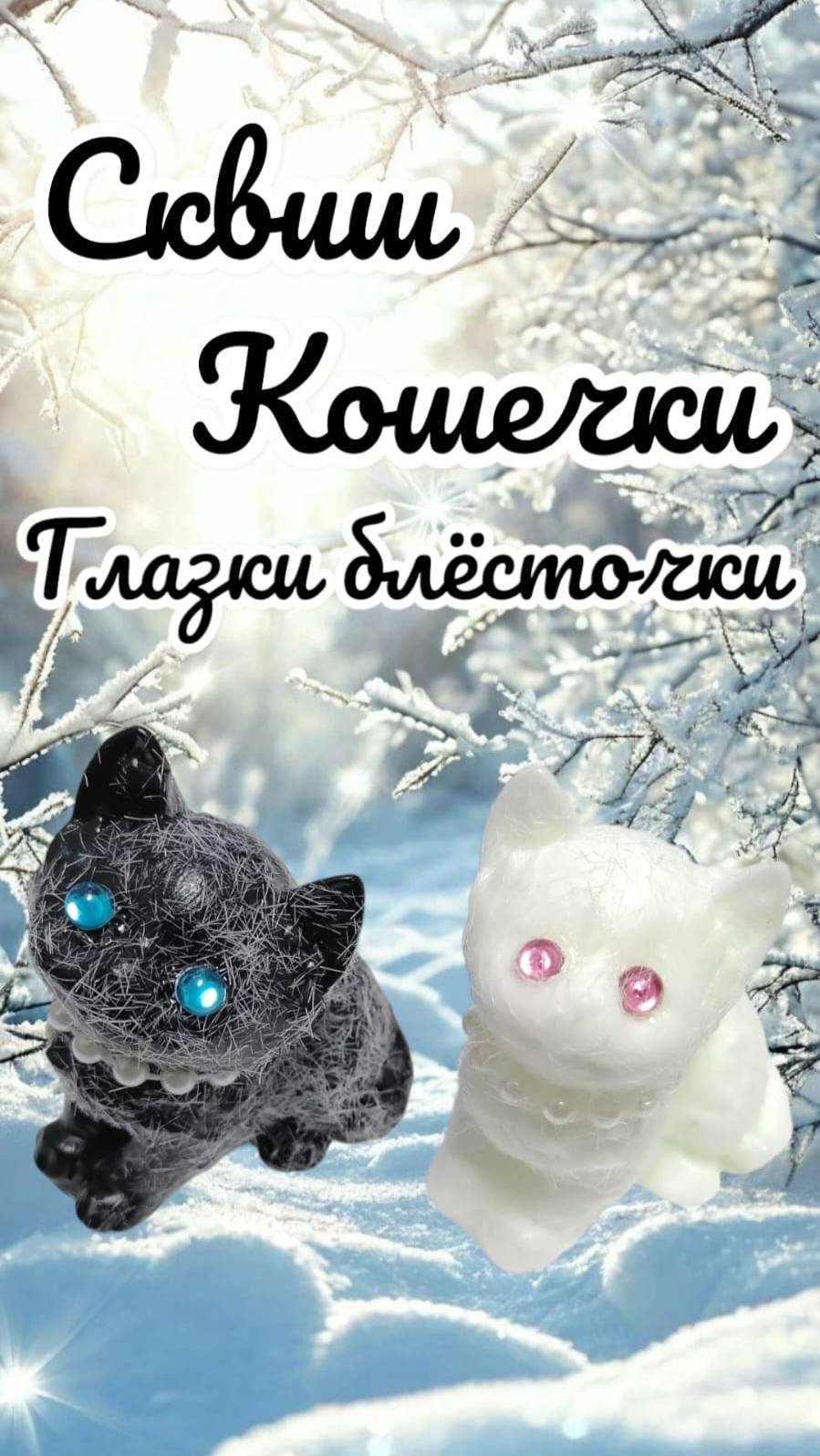 ДВЕ КОШЕЧКИ СКВИША, ОБЛАДАЮЩИЕ ВОЛШЕБСТВОМ! ✨🐈⬛🐈💎