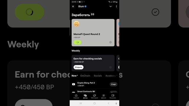 999 Blum Points за 9 секунд. Фармим Blum-главный криптопроэкт 2024 года.