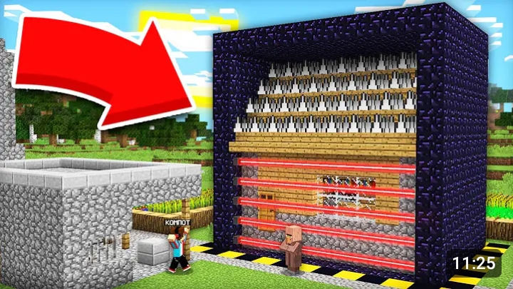 ЗАЧЕМ ЖИТЕЛЬ ТАК СИЛЬНО ЗАЩИТИЛ СВОЙ ДОМ В МАЙНКРАФТ | Компот Minecraft