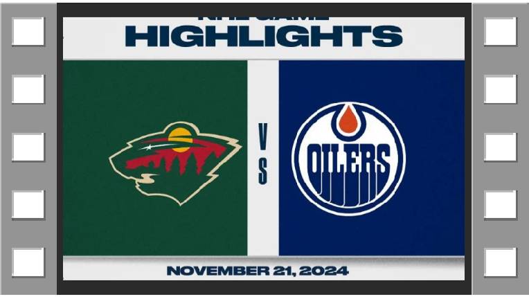 NHL Highlights  Миннесота Уайлд vs. Эдмонтон Ойлерз - November 21, 2024