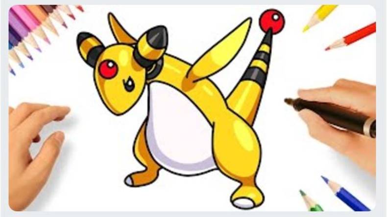 КАК НАРИСОВАТЬ АМФАРОСА ЛЕГКО ПОШАГОВО | POKÉMON