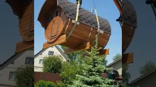 Баня бочка 3 метра от компании "Строй-Домик"