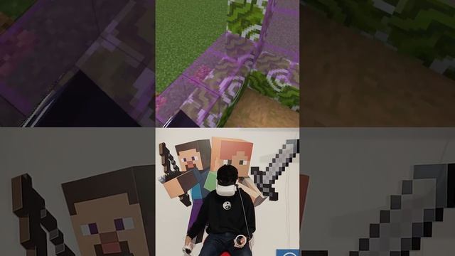 VR Minecraft home reconstruction with flag 328 #vr #minecraft #minecraft_reconstruction