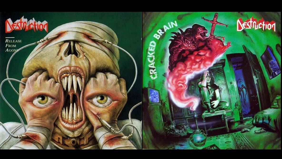 Destruction - Release From Agony (1987) + Cracked Brain (1990) Full Albums