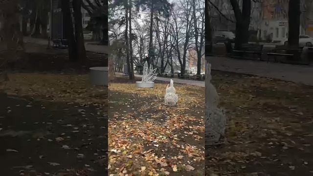 ✨ На пл.Ленина в Донецке, продолжают устанавливать новогодние декорации.